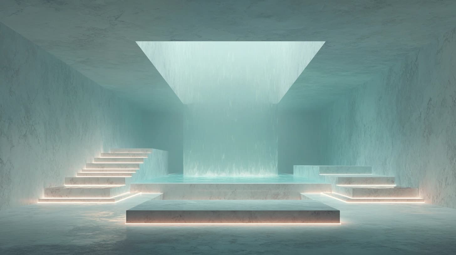 Geometrische Spa-Treppen — klare Strukturen für effiziente Teamarbeit