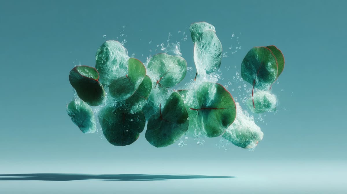 Eucalyptus im Spa als Symbol für frisches Marketing