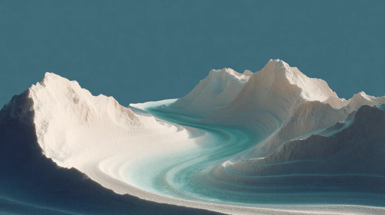 Zen-Garten mit Teal-Flusslauf — Symbol für ganzheitliches Spa-Management